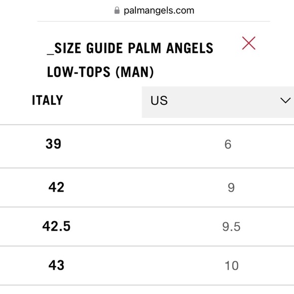 NEW Palm Angels Croc-effect leather sneakers size 43 Unisex - Picture 11 of 14